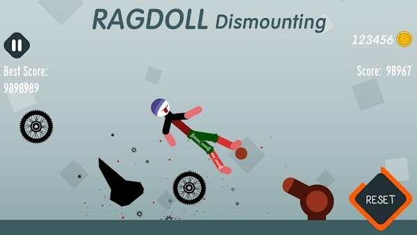 تنزيل ragdoll disounting mod apk غير محدود المال