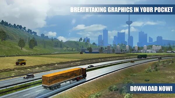 تحميل لعبة Truck simulator pro europe mod apk