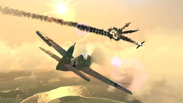 الطائرات الحربية WW2 Dogfight Mod apk غير محدود المال والذهب